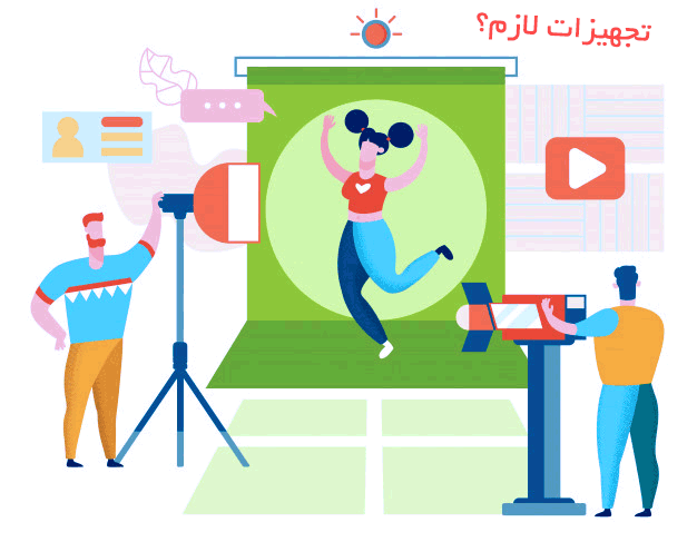 تجهیزات راه اندازی کانال یوتیوب تولید محتوا