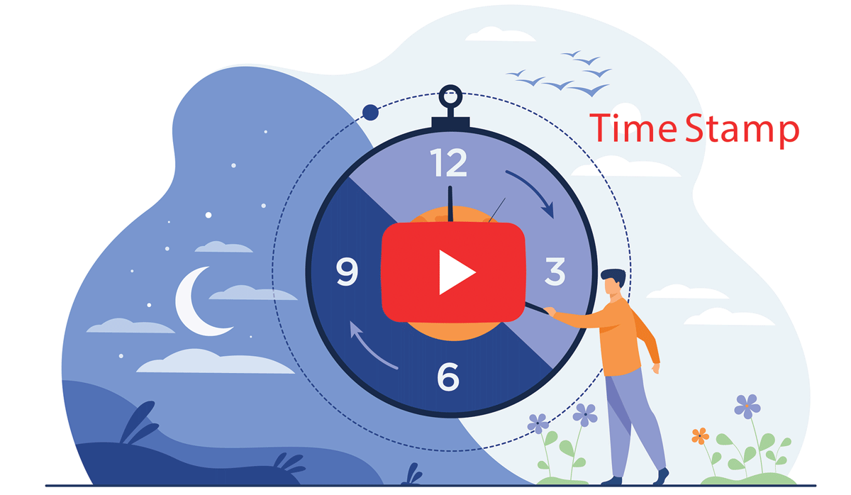 آموزش ساخت timestamp تایم استمپ (برچسب زمانی) در یوتیوب