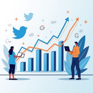 پیش‌بینی روند بازار با تحلیل داده‌های توییتر 📊